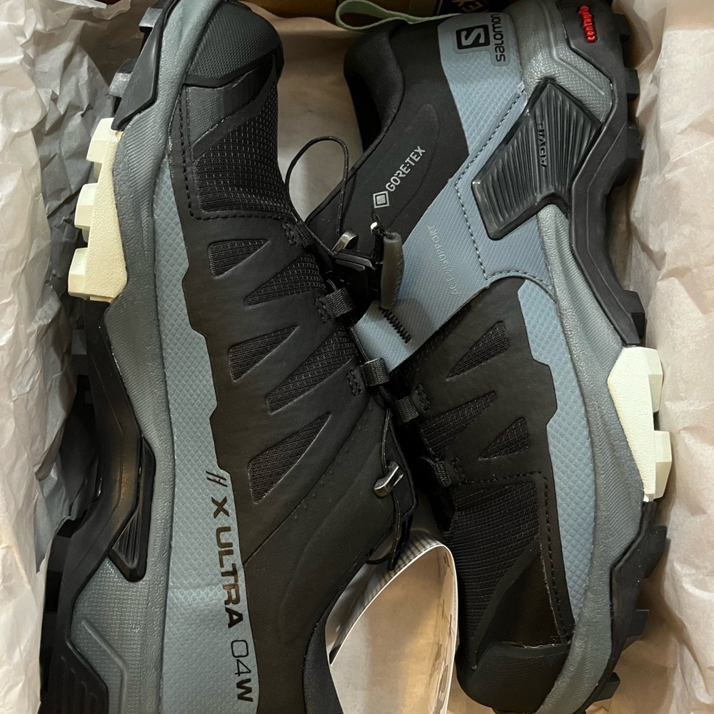 Salomon X Ultra 4 GTX Women’s Shoes - Black, Gray, and Blue